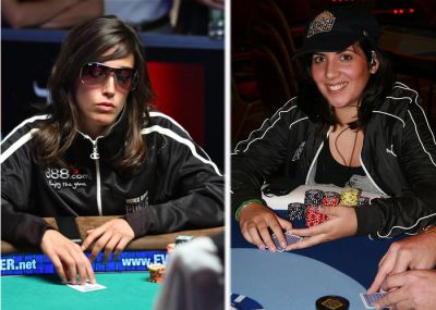 Leo Margets y May Maceiras fuera del WSOP Ladies Event